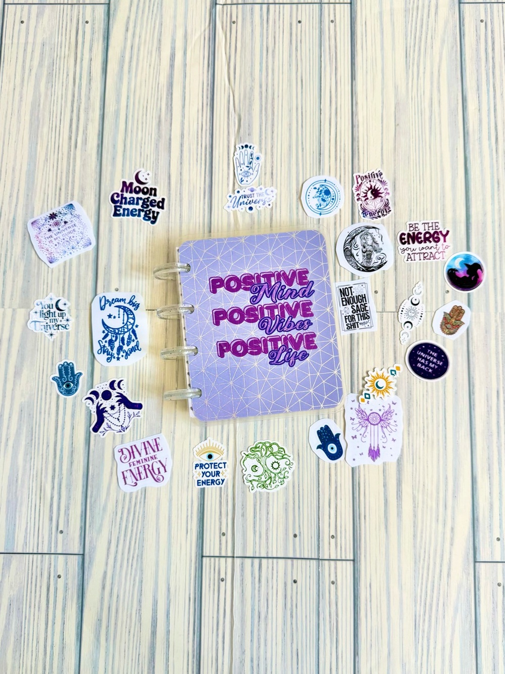 Positive Mind Purple Disc-Bound Planner